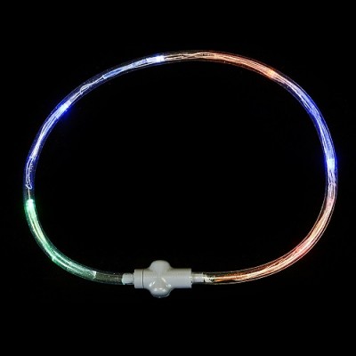 LED Multicolor Light up Flashing Tube Necklace